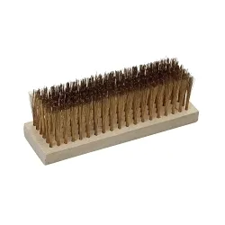 CS Unitec - Carlstoe Ex1002-5A EX1002 Flat Back Scratch Brush, Aluminum Bronze Trim