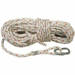 3M DBI-SALA Fall Protection 7100188815 Vertical Rope Lifeline, 50 ft L