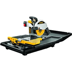 DeWALTĀ® D24000 Heavy Duty Professional Wet Tile Saw, 5/8 in Arbor/Shank