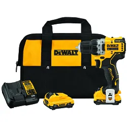 DeWALT® 12V MAX* XTREME™ DCD701F2 Brushless Cordless Drill/Driver Kit, 3/8 in Chuck, 12 V DC, 0 to 425/0 to 1500 rpm No-Load, 5.97 in OAL