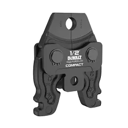 DeWALTĀ® DCE216012 Compact Press Jaw, For Use With DEWALT 20V MAX Compact Press Tool, 1/2 in Size, Black