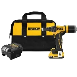 DeWALTĀ® DCF403D1 Brushless Cordless Rivet Tool, 3/16 in Rivet, 2100 lbf Pulling, 20 V