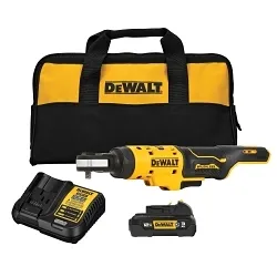 DeWALT® XTREME™ DCF504GG1 Brushless Cordless Ratchet Kit, 1/4 in Drive, 40 ft-lb Torque, 12 V, Li-Ion Battery, 12 in OAL