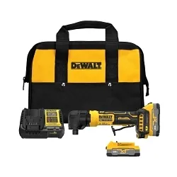 DeWALT® DCG422E2 Right Angle Grinder, 20 V, 1.7 Ah Li-Ion Battery, Black/Yellow
