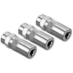 DeWALTĀ® DCGG5701-3 Heavy Duty Grease Gun Coupler, 10000 psi Maximum Pressure, 1/8 in FNPT Connection, For Use With Hydraulic Type Grease Fitting