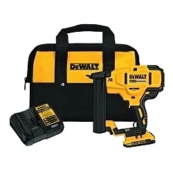 DeWALTĀ® 20V MAX* DCN681D1 Cordless Stapler Kit, 1/4 in Crown, 100 Staple, For Fastener Type: Narrow Crown Staples, 10.1 in OAL, Li-Ion Battery