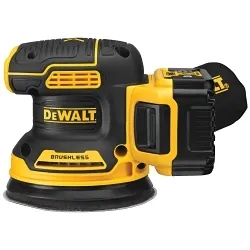 DeWALT® DCW210P1 20V MAX Random Orbit Cordless Sander Kit, 5 in Dia Wheel, 20 V AC, 8000 to 12000 opm, Li-Ion Battery, Black/Yellow