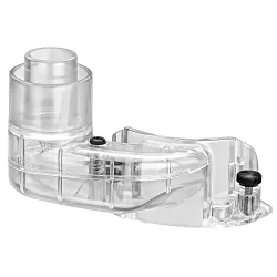 DeWALT® DNP615 Fixed Dust Collection Adapter, For Use With DWP611 and DWP611PK Fixed Base Unit Compact Router, Plastic, Clear