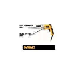 DeWALTĀ® DW268 Heavy Duty VSR Screwdriver, 132 in-lb Torque, 120 V AC, 11-1/2 in OAL