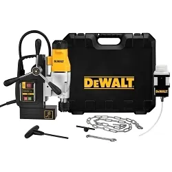 DeWALT® DWE1622K Magnetic Drill Press Kit, 1/2 in Quick-Change Chuck, 120 V AC, 300/450 rpm Speed