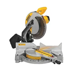 DeWALTĀ® DWS715 Corded Electric Single Bevel Compound Miter Saw, 12 in Dia Blade, 5/8 in, 1 in Arbor/Shank, 2 x 8 in, 2 x 6 in Cutting, 8 in, 5-1/2 in Miter, 5-1/2 in, 3-5/8 in Bevel