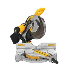 DeWALTĀ® DWS716 Corded Electric Double Bevel Compound Miter Saw, 12 in Dia Blade, 5/8 in, 1 in Arbor/Shank, 8 in, 5-1/2 in Miter, 6-1/2 in, 3-39/64 in Bevel