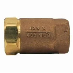 Dixon® 61-107 Ball Cone Check Valve, 1-1/2 in Nominal, FNPT Connection End Style, Brass Body, PTFE Seat Softgoods, Domestic