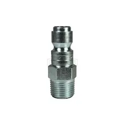 Dixon® DCP17 Air Chief Industrial Male Quick Connect Plug, 1/2-14 Nominal, Quick Connect Plug x NPTF, 300 psi Pressure, Steel, Domestic