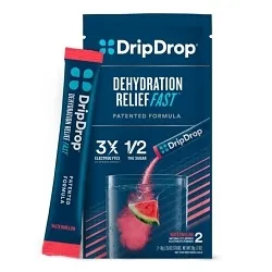 DripDrop #61723 – Watermelon Electrolyte Drink Mix, 2.5 gallon Packets, 1 Case of 12 Packets