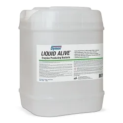 DymonĀ® LIQUID ALIVEĀ® 23305 Drain Maintainer, 5 gal Bottle, Liquid, White, Neutra Gamma