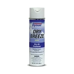 Dymon® Dry Breeze™ 70720 Dry Air Freshener, 20 oz Aerosol Can, Vanilla Odor/Scent, Clear Glass, Liquid