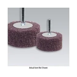 Dynabrade® 78320 Good Tier Surface Conditioning Non-Woven Wheel, 3 in Dia Wheel, 1 in Dia Shank, Medium Grade, Aluminum Oxide Abrasive