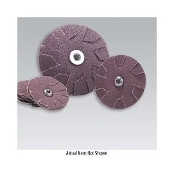 Dynabrade® 78542 DynaCut A/O Overlap Slotted Disc, 1 in Dia Disc, 80 Grit, Aluminum Oxide Abrasive, Cloth Backing