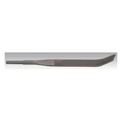 DynabradeĀ® 90901 Curved Swiss Pattern Reciprocating File, For Use With 12250 DynadieĀ® III Air-Powered Reciprocating Tool, 4 in L, 1/8 in Dia Shank, 3 x 15 mm L Tang