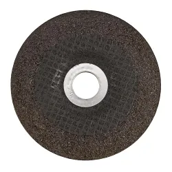 Dynabrade® 90999 Depressed Center Wheel, 2 in Dia, 3/8 in Center Hole, 24 Grit, Aluminum Oxide Abrasive