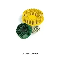 DynabradeĀ® 92016 Bristle Disc, 2 in Dia Brush, 80 Grit, Medium Grade, Plastic Fill