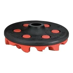 DynabradeĀ® RED-TREDĀ® 92296 Eraser Disc Assembly With M14x2 Hub, For Use With 18072 RED-TRED M14x2 Eraser Disc Pistol-Grip Tool, 4 in Dia