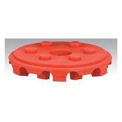 DynabradeĀ® RED-TREDĀ® 92297 Eraser Replaceable Disc, For Use With 92295 RED-TRED Eraser Disc Assembly, 4 in Dia