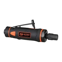 Dynabrade® Nitro™ DGS31 Straight Line Non-Vacuum Rotary Vane Die Grinder, 1/4 in Collet, 0.3 hp, 18 scfm Air Flow, 90 psig, 25000 rpm Speed
