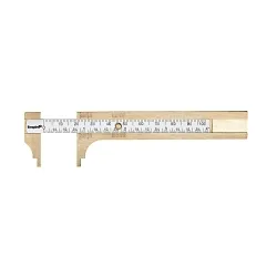 Milwaukee® Empire® 2783 Pocket Caliper, 0 to 4 in Measuring, Graduations 1/32 in, 4 in D Jaw, Brass
