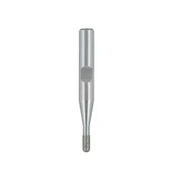 Emuge 1717.100605 Wheel Brush With Nut, Ball Head, 1 mm Dia Head, 2 mm L of Cut, 47 mm OAL