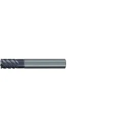 Emuge 1825A.010 1825A Stub Length End Mill, 10 mm Dia Cutter, 14 mm Length of Cut, (6) Flutes, 10 mm Dia Shank, 66 mm OAL, TiAlN
