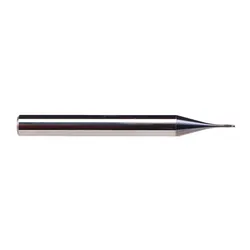 Emuge 2603A.050303 Dental 2603A Square End Roughing and Finishing End Mill, 0.5 mm Dia Cutter, 2.5 mm Length of Cut, 2 Flutes, 3 mm Dia Shank, 43 mm OAL, TiAlN