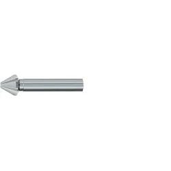 Emuge 7550.060063 Countersink, 6 mm Dia Body, 5 mm Dia Shank, 3 Flutes, 60 deg Included, HSS