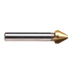 Emuge 7550T.060063 Countersink, 6 mm Dia Body, 5 mm Dia Shank, 3 Flutes, 60 deg Included, HSS