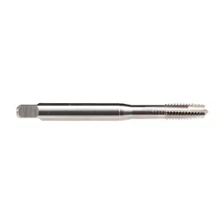 Emuge A0201000.0040 Rekord B-STEEL A0201000 Form B Reinforced Shank Short Length Spiral Point Tap, Right Hand Cutting, M4x0.7 Thread, Plug Chamfer, 3 Flutes, Uncoated, HSS-E