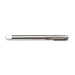 Emuge A0201000.0112 Rekord B-STEEL A0201000 Form B Reduced Shank Short Length Spiral Point Tap, Right Hand Cutting, M12x1.75 Thread, Plug Chamfer, 3 Flutes, Uncoated, HSS-E