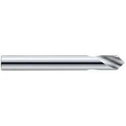GARR 91040 1600 General Purpose NC Spotting Drill, 1/2 in Dia, 4 in OAL, Submicron Grain Solid Carbide, Uncoated