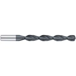 GARR 22466 1800H Specialty Drill, #8 Drill - Wire, 0.199 in Drill - Decimal Inch, 3-15/16 in OAL, Submicron Grain Solid Carbide, AlTiN/TiSiXN