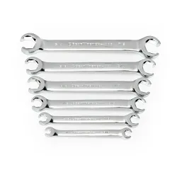 GEARWRENCH® 81907 Regular Length Wrench Set, 6 Pieces, 1/4 to 7/8 in, Polished Chrome