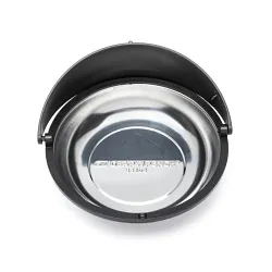GEARWRENCH® 83104 Circular Universal Magnetic Parts Tray, Polished Chrome, For Use With Tool Box, 6 in Dia, Metal, Red
