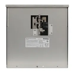 Generac® Power Systems 6335 Manual Transfer Switch, 125/250 V, 200 A, 12500 W Power Rating, NEMA 3R Enclosure