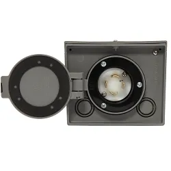 GeneracĀ® 6340 Non-Metallic Inlet Box, 120, 240 V, 30 A, For Use With Generators up to 7500 watts, NEMA 3R NEMA Rating