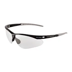 Bullhead Safety® Eyewear BH666 Safety Glasses, Anti-Scratch, Half-Frame Frame, Shiny Black, Plastic/Foam Lined Frame, ANSI Z87.1-2015