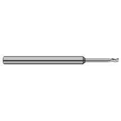 Harvey Tool 34670 Center Cut Stub Length Miniature End Mill, 0.07 in Dia Cutter, 0.105 in Length of Cut, (3) Flutes, 1/8 in Dia Shank, 2-1/2 in OAL, Uncoated
