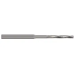 Harvey Tool RRH0100 Miniature Reamer, 0.01 in Dia x 1-1/2 in OAL, 1/8 in Dia Shank Straight Shank, Spiral Flute