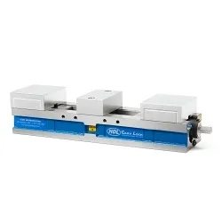 Kurt 4" Double Station Vise - Metric - HDLM4 - Machinable Aluminum Jaws