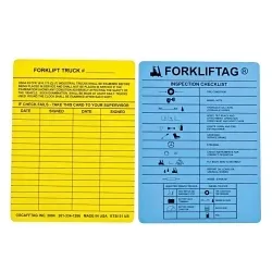 Brady® Forkliftag® FLT-ETSI51 Rectangular Tag Insert, For Use With Forkliftag Tag Insert Holder