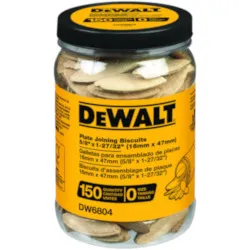 DeWALT® DW6804 Plate Joining Biscuit, Size #0