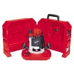 MilwaukeeĀ® 5615-21 Double Insulated Electric Router Kit, Rocker Switch, 1/4 in, 1/2 in Chuck, 24000 rpm Speed, 1-3/4 hp, 120 V AC/DC